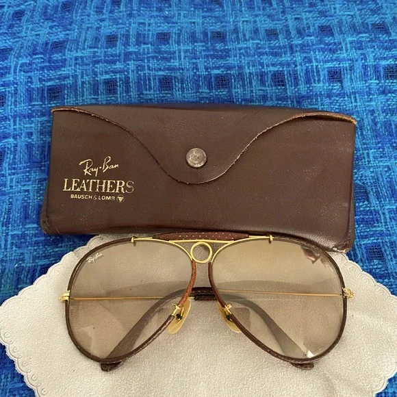 Ray-Ban Accessories Rayban Vintage 62mm Leather Aviation